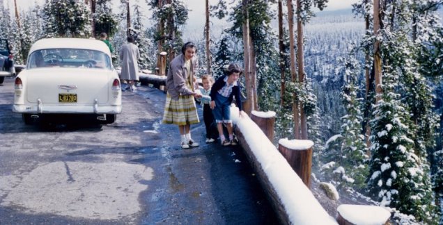 Yellowstone snow