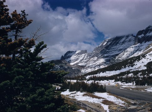 Mountains and road