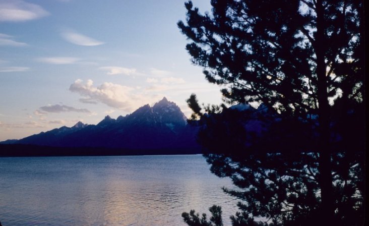 Mountains and lake