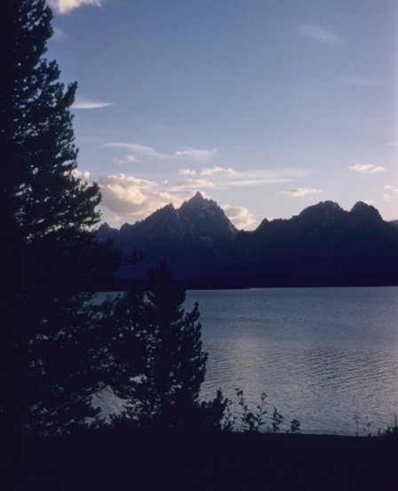 Lake and mountains