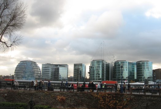 south bank from the Tower