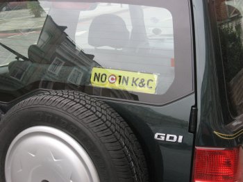 bumper sticker near my flat