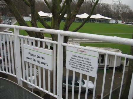 sign at Lord's