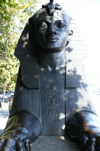Sphinx statue