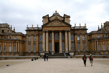 front of the castle