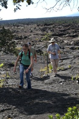 Sally and Kathy hiking