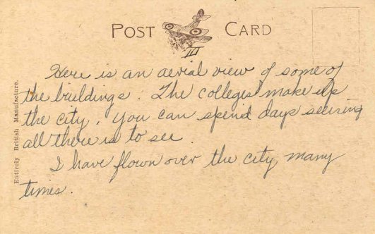 postcard note