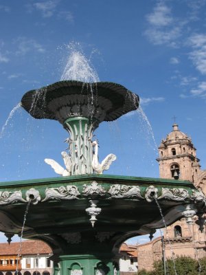 Plaza fountain