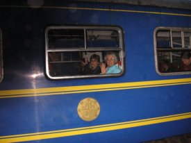 Backpacker's train car