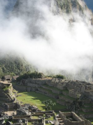 Machu Picchu in the mist