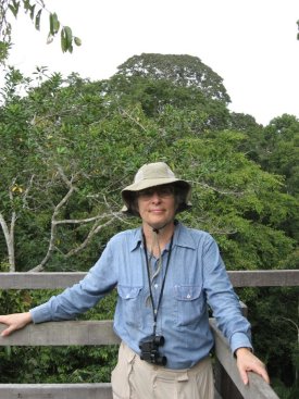 Kathy on top of the tower