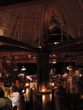 Dining room at night